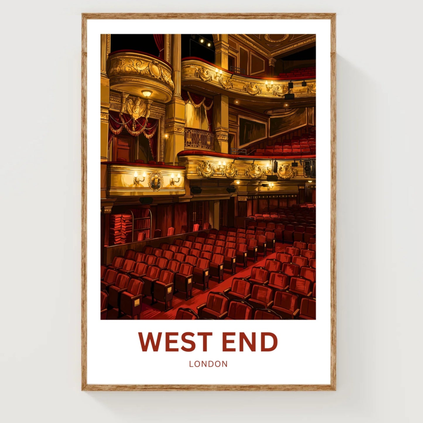 West End Travel Poster - Theatre