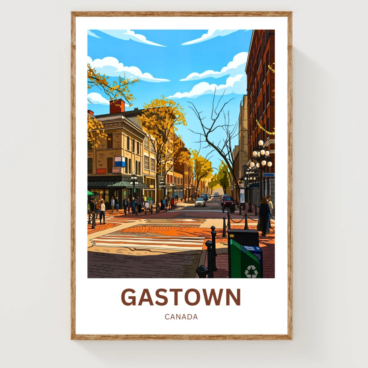 Gastown Travel Poster - Urban Charm
