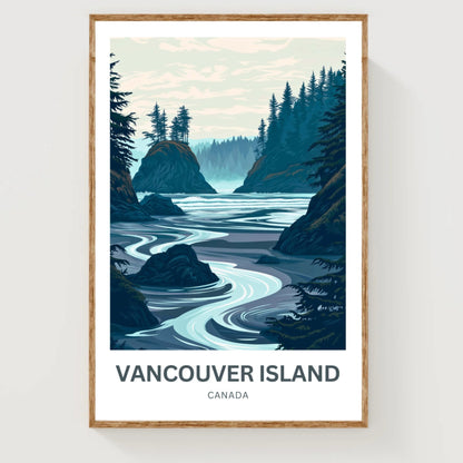 Vancouver Island Travel Poster - Wild Pacific Coast