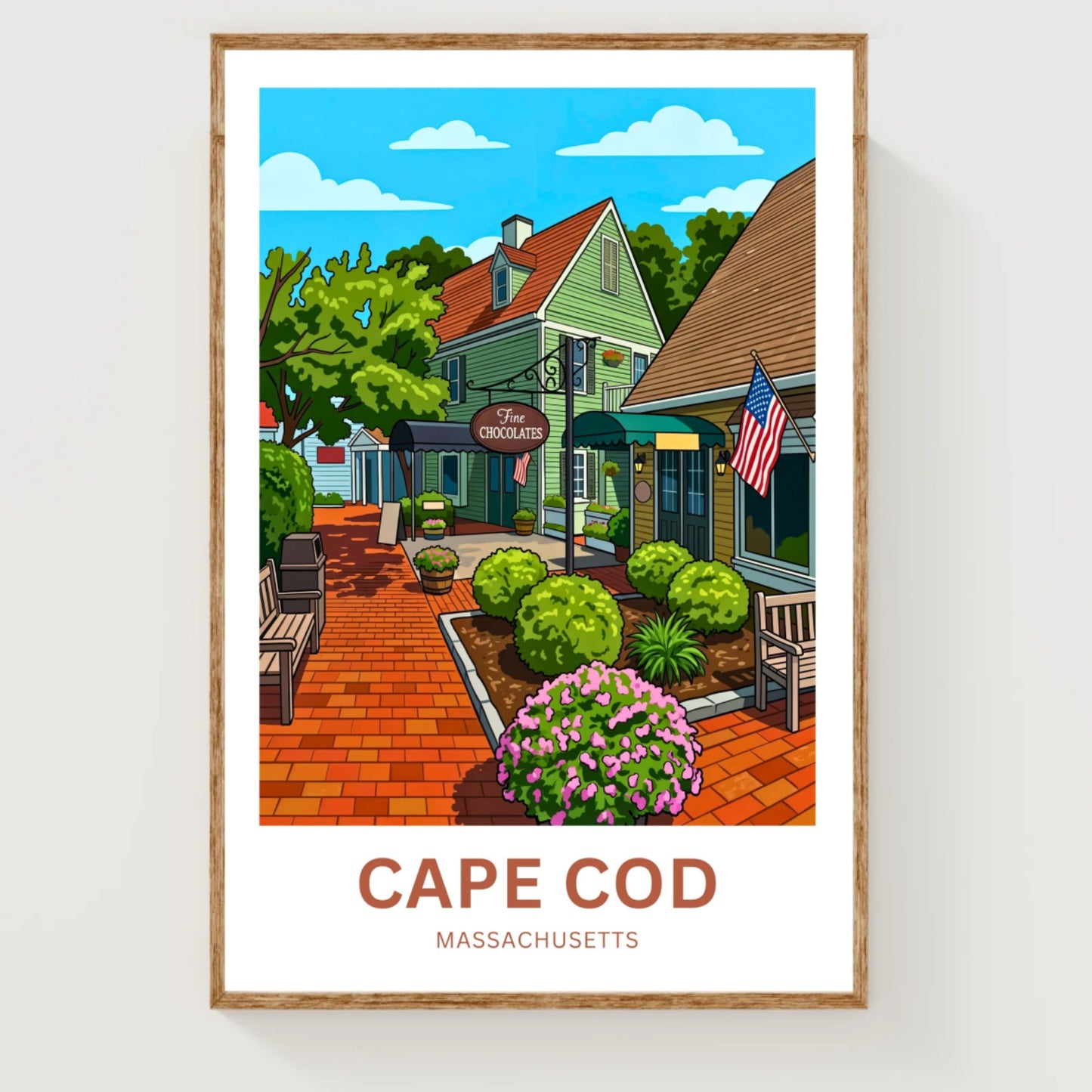 Cape Cod Travel Poster - Sweets shops
