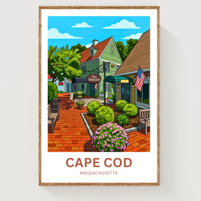 Cape Cod Travel Poster - Sweets shops