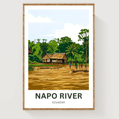 Napo River Travel Poster - Amazon Life