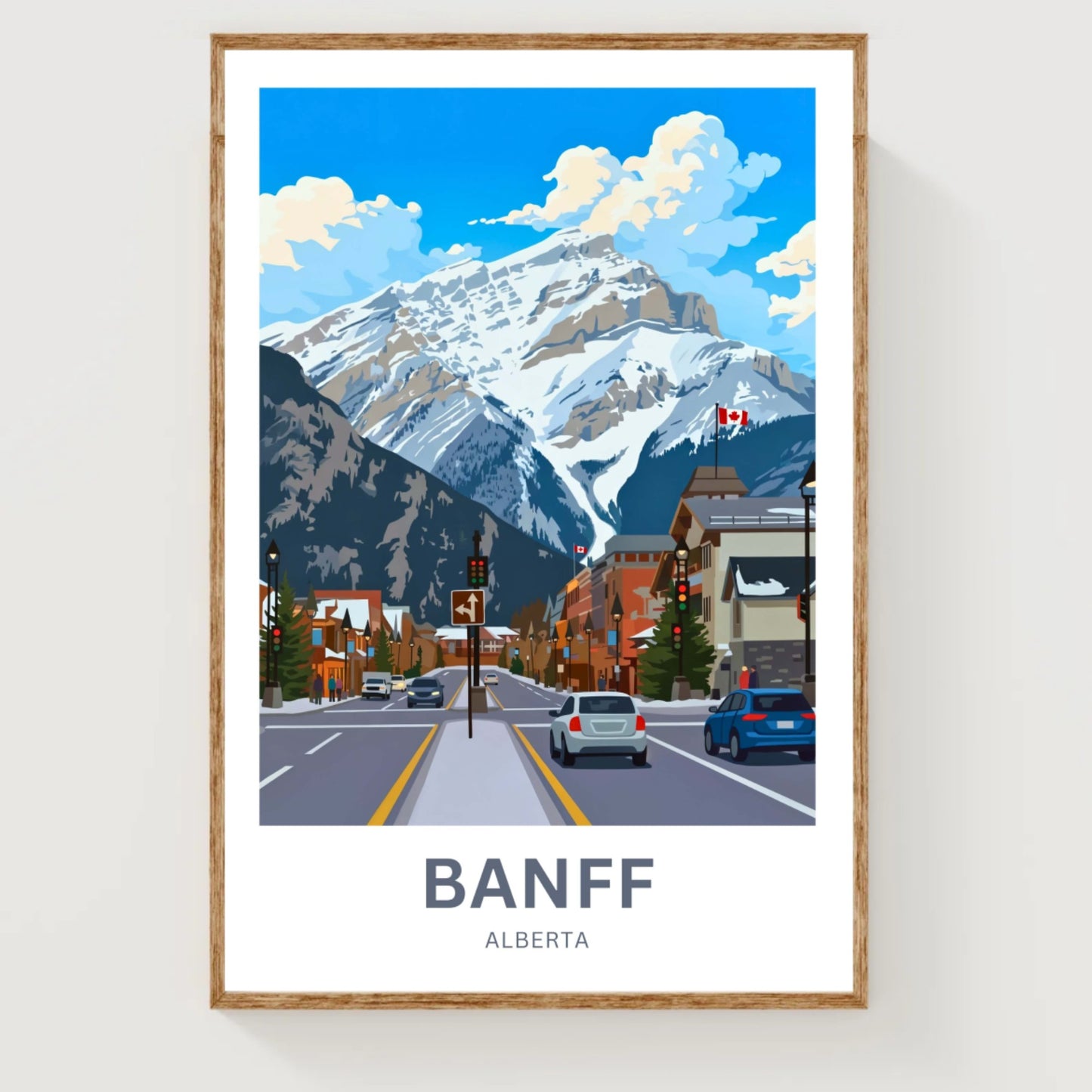 Banff Avenue Travel Poster