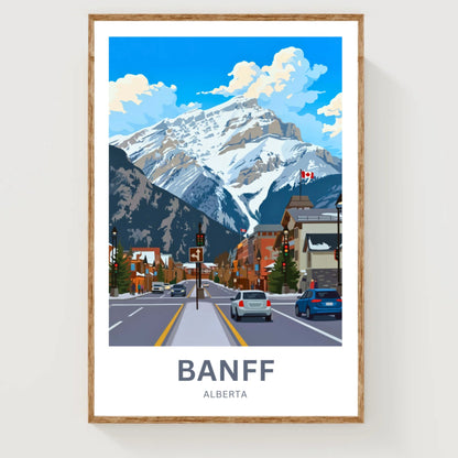 Banff Avenue Travel Poster
