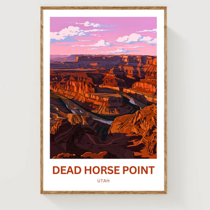 Dead Horse Point Travel Poster - Mesmerizing Overlook View