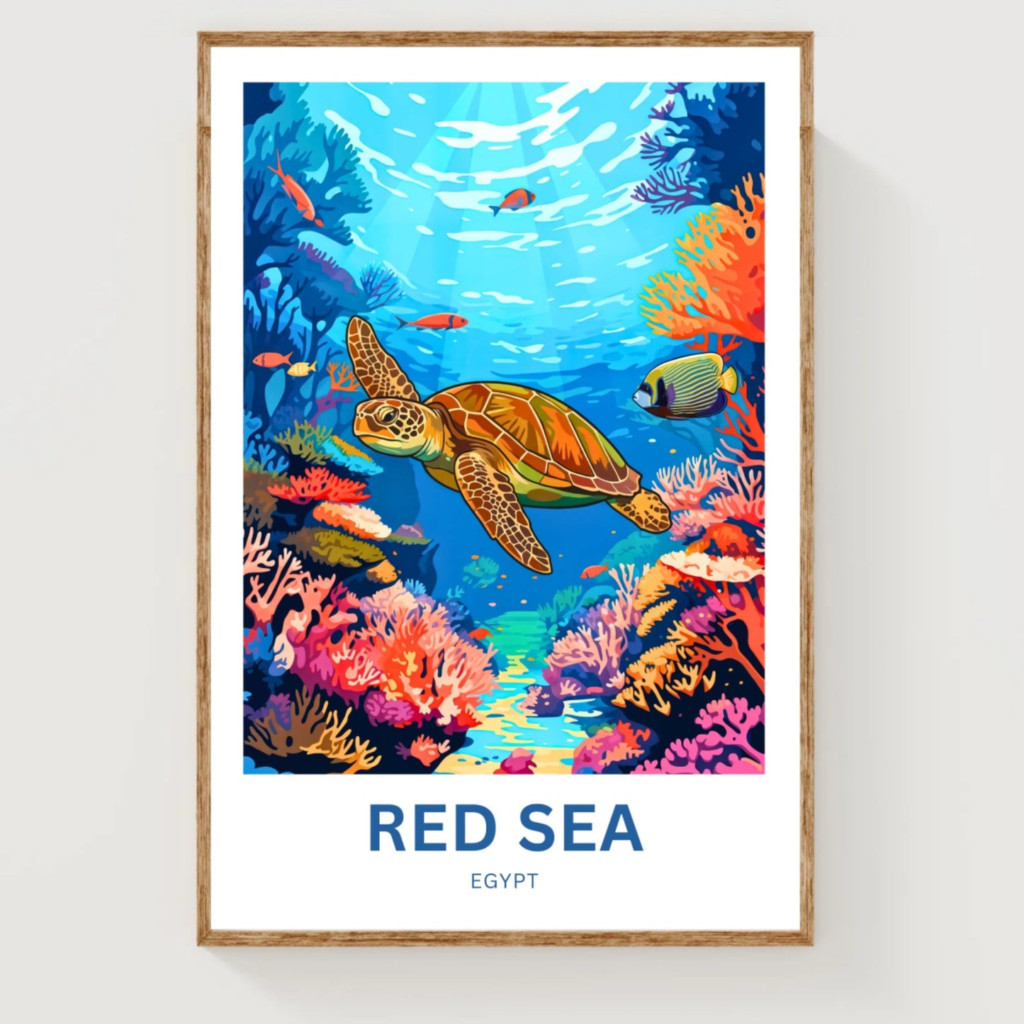 Red Sea Travel Poster - Hidden Reefs