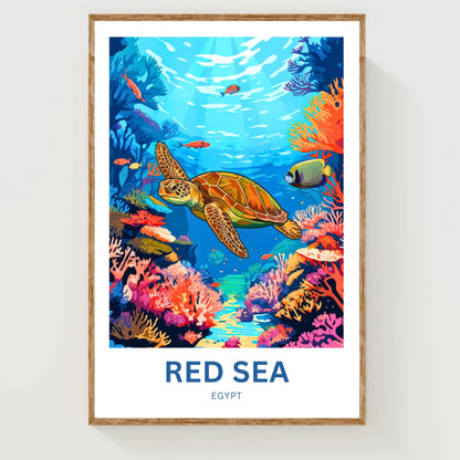 Red Sea Travel Poster - Hidden Reefs