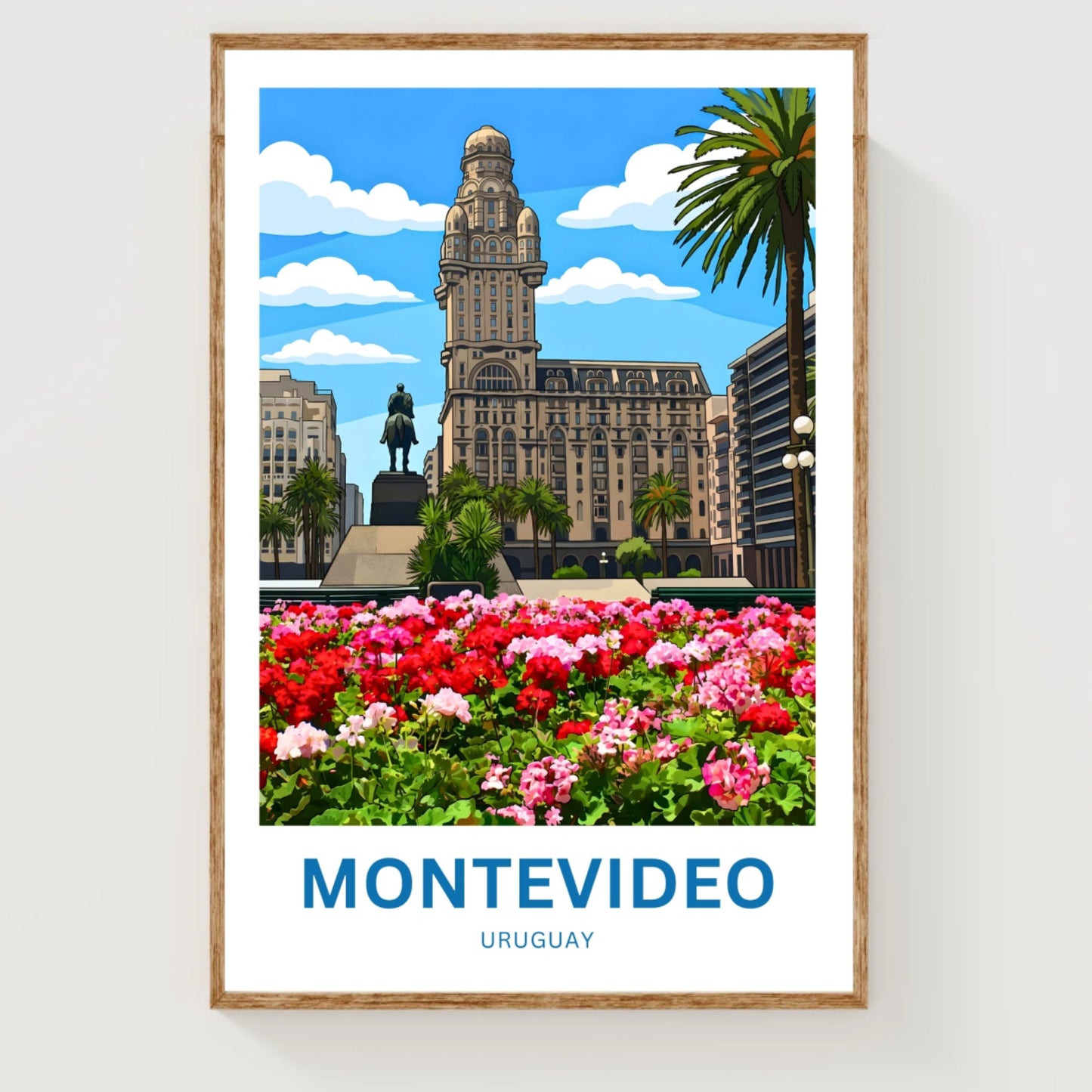 Montevideo Travel Poster - Historic Uruguay