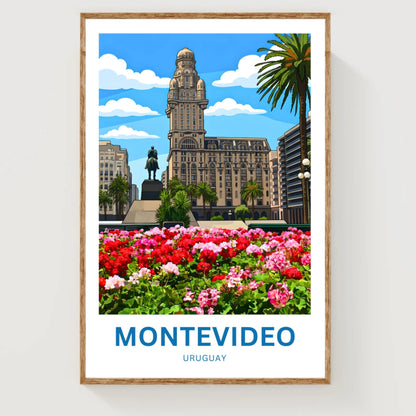 Montevideo Travel Poster - Historic Uruguay