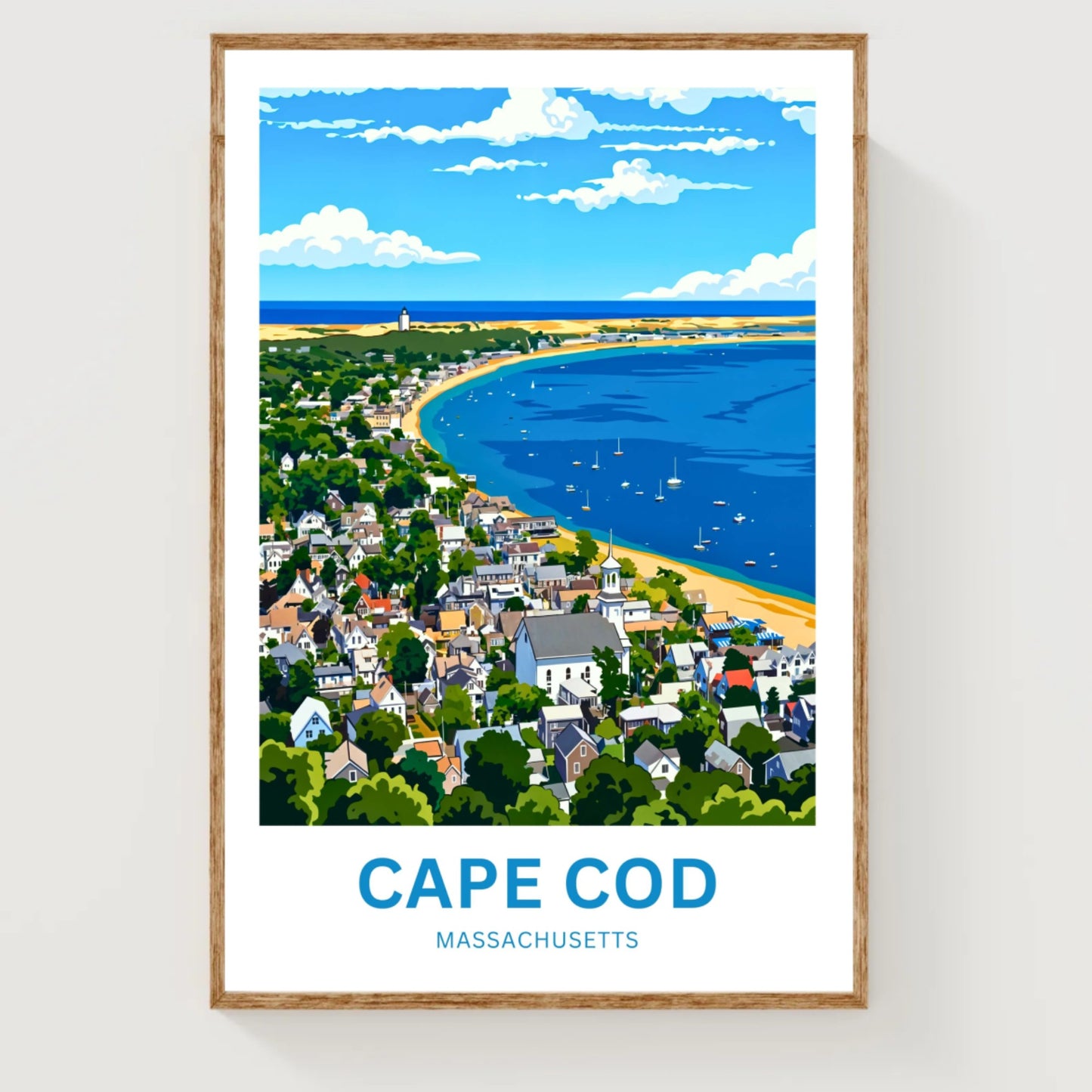 Cape Cod Travel Poster - Harbors & Horizons