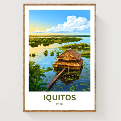 Iquitos Travel Poster - Amazon Spirit