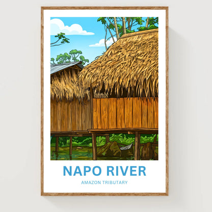 Napo River Travel Poster - Amazon River Life