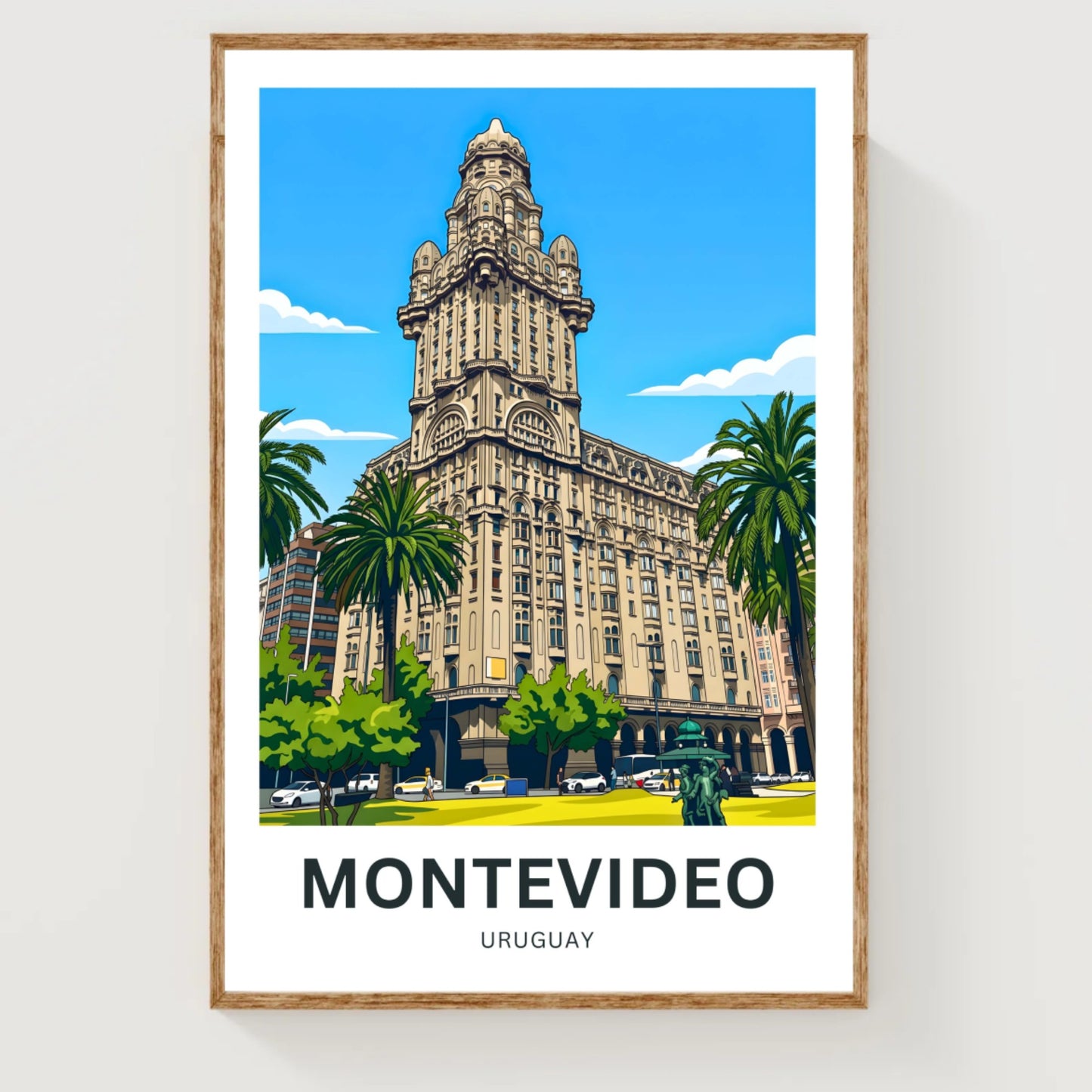 Montevideo Travel Poster - Uruguay