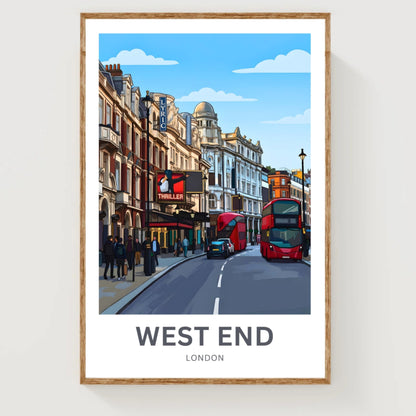West End Travel Poster - Street, London