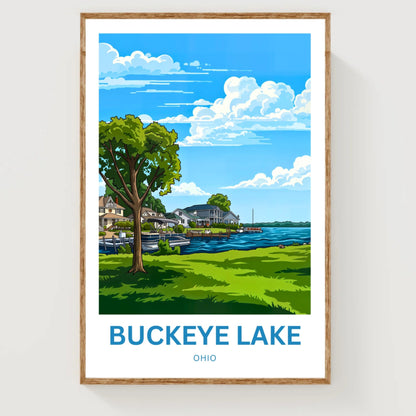 Buckeye Lake Travel Poster -  Ohio