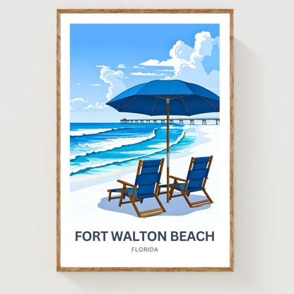 Fort Walton Beach Travel Poster