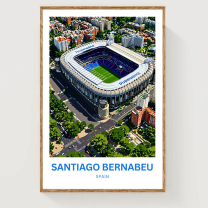 Santiago Bernabéu Stadium Travel Poster