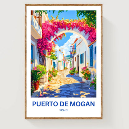 Puerto de Mogán Travel Poster - The Flowered Archway