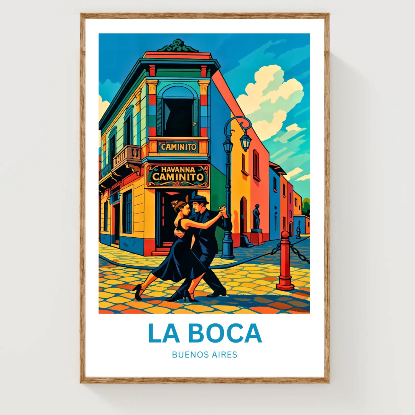 La Boca Travel Poster - Caminito Street