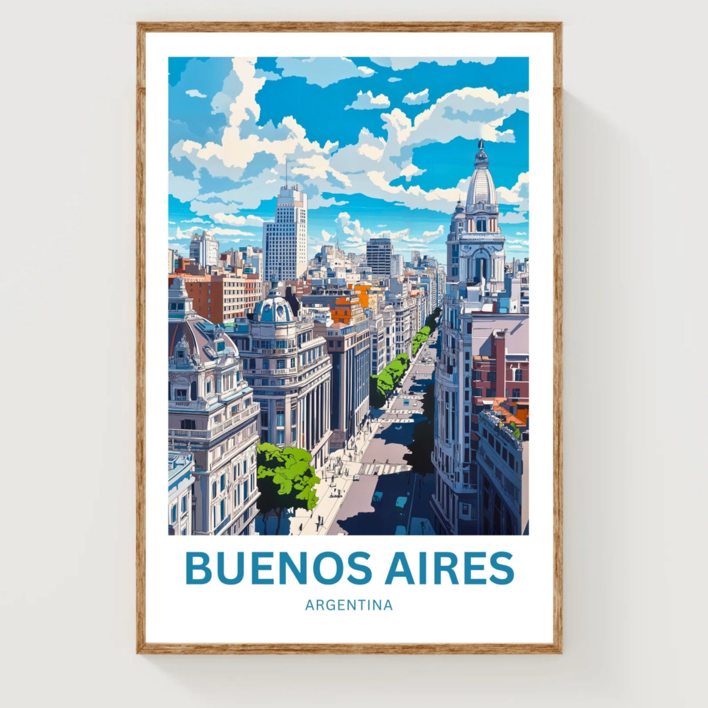 Buenos Aires Travel Poster - City of Passion