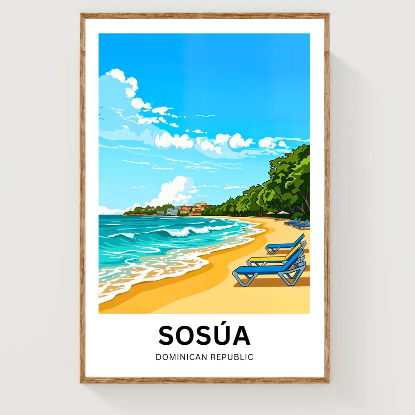 Sosúa Travel Poster - Relaxing Beach