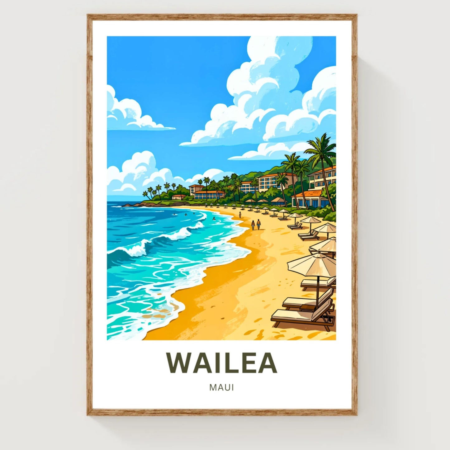 Wailea Travel Poster -  Maui Paradise