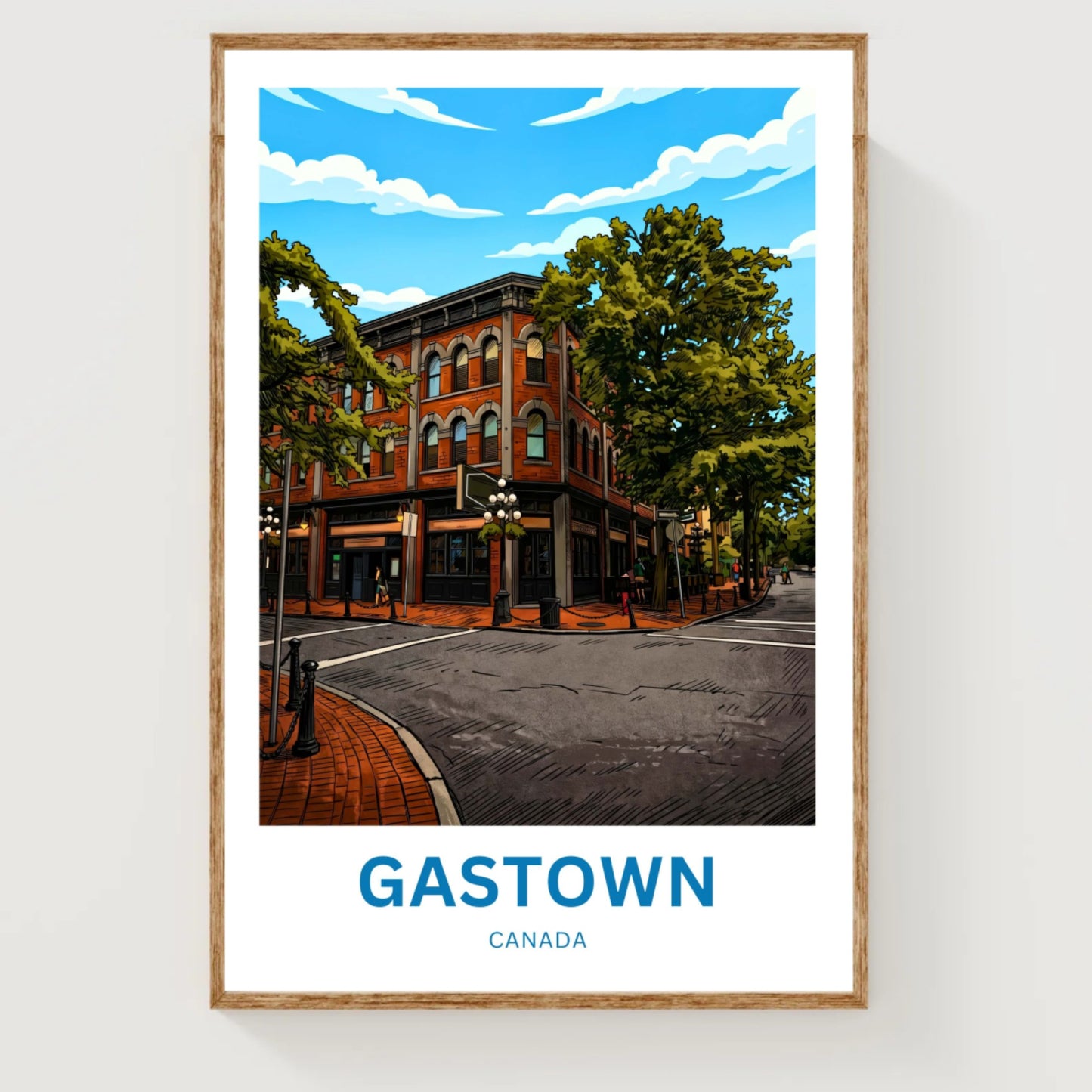 Gastown Travel Poster - Serene Street