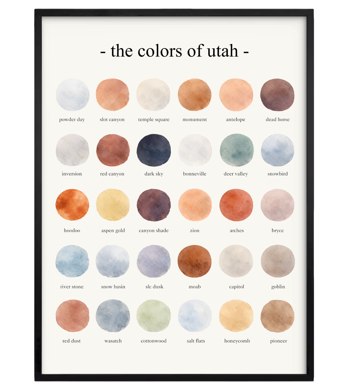 The Colors of Utah